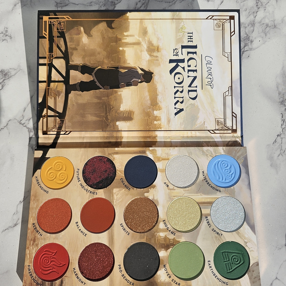 Colourpop Yellow and Red Eyeshadow Palette Vibrant Shades
